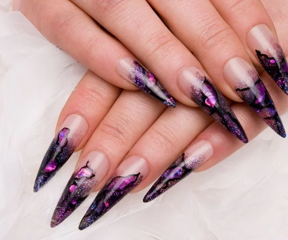 p2 Nail art holografica