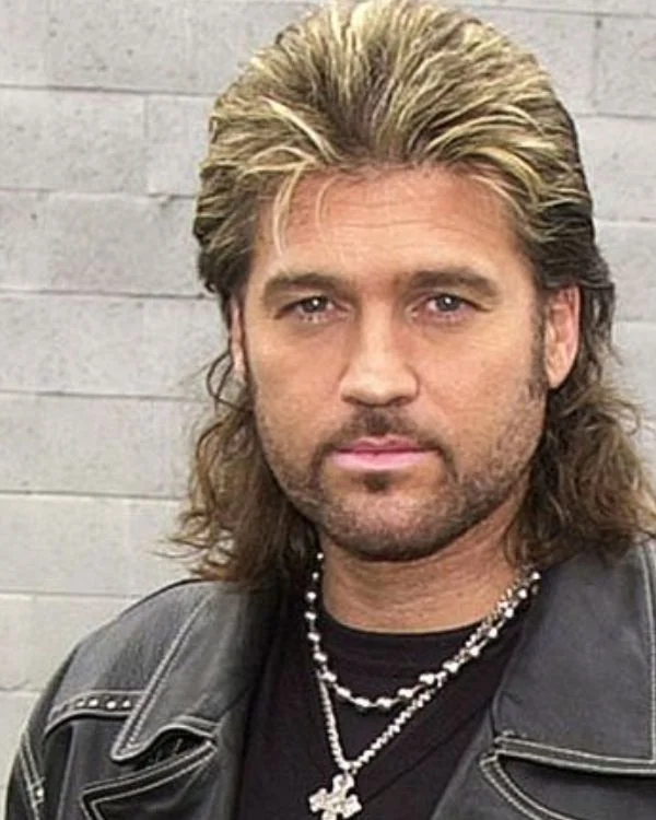 Billy Ray Cyrus corte de cabelo mullet