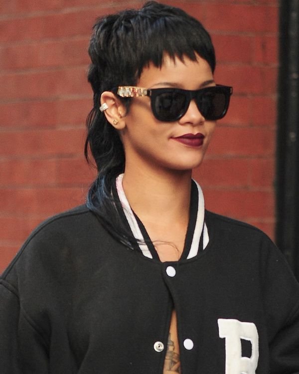 Rihanna corte de cabelo mullet