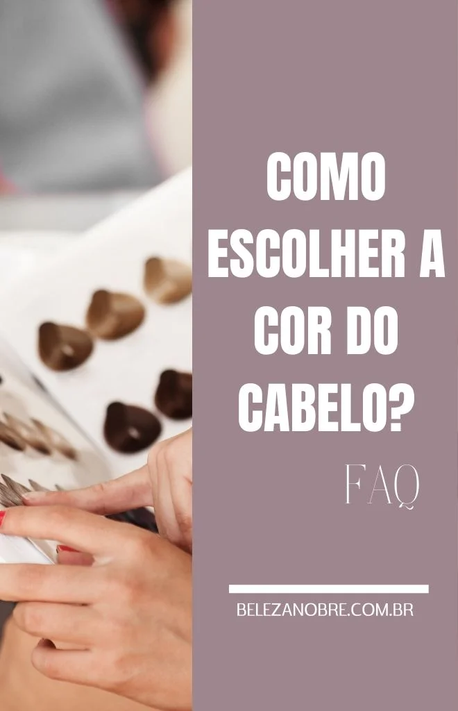 como escolher a cor do cabelo