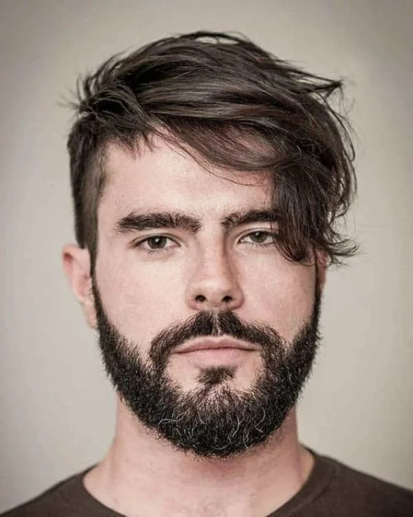 corte de cabelo mullet rosto oval