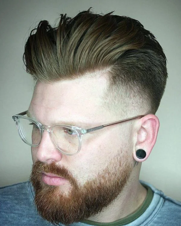 corte de cabelo mullet rosto redondo