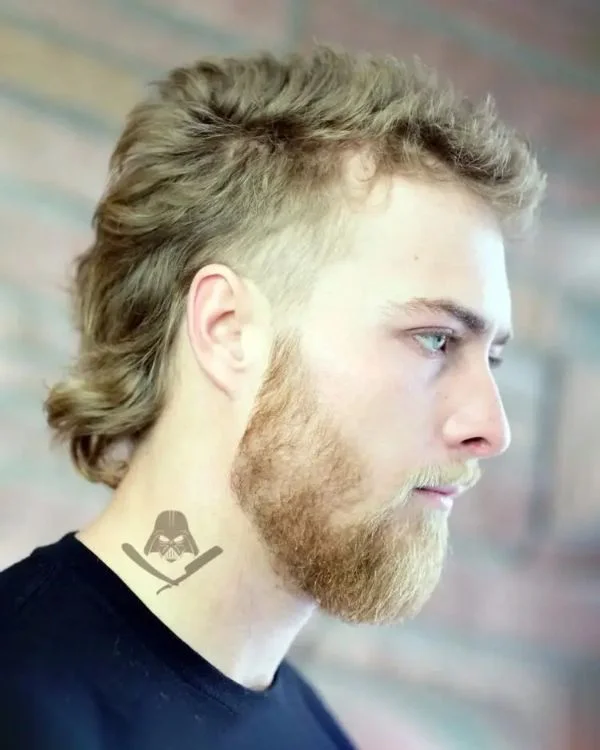 corte de cabelo mullet rosto retangular