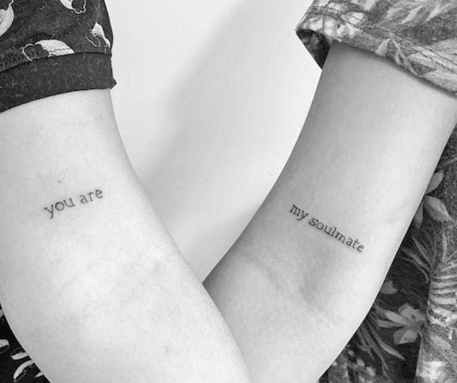 Tatuagem De Casal Pequena: 50 Ideias Delicadas E Significativas 23 tatuagem de casal pequena My soulmate