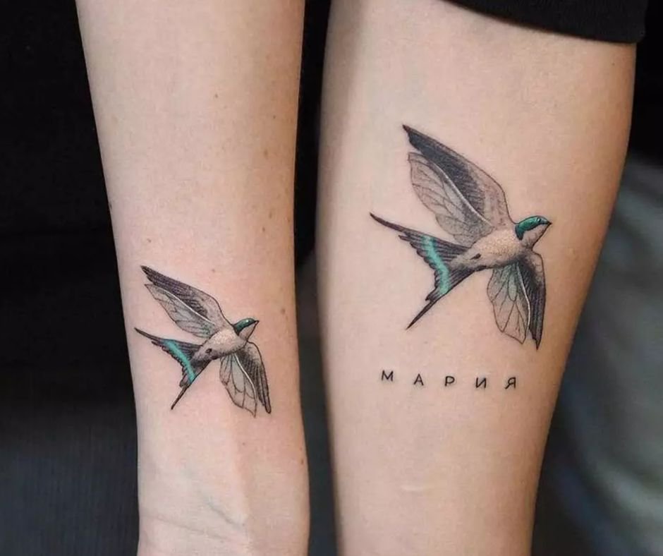 Tatuagem De Casal Pequena: 50 Ideias Delicadas E Significativas 16 tatuagem de casal pequena passaros